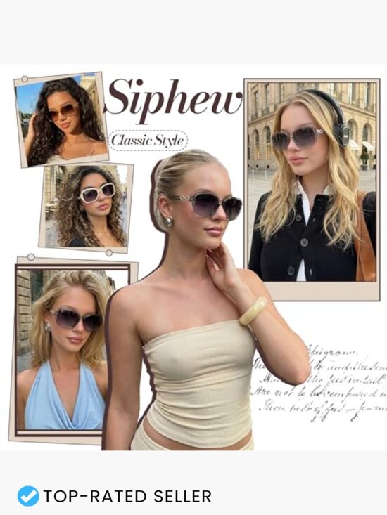 Wrap Around Square Oversized Sunglasses Trendy UV Protection Polarized